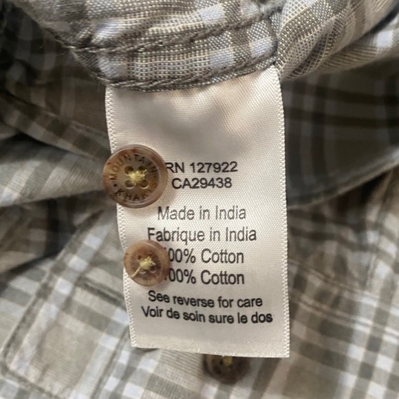 Mountain Khakis Men Plaid Button Down Shirt Medium Long Sleeve Casual Outdoor - Picture 10 of 11